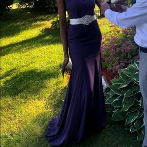 V-Wire Crepe Mermaid Bridesmaid Dress